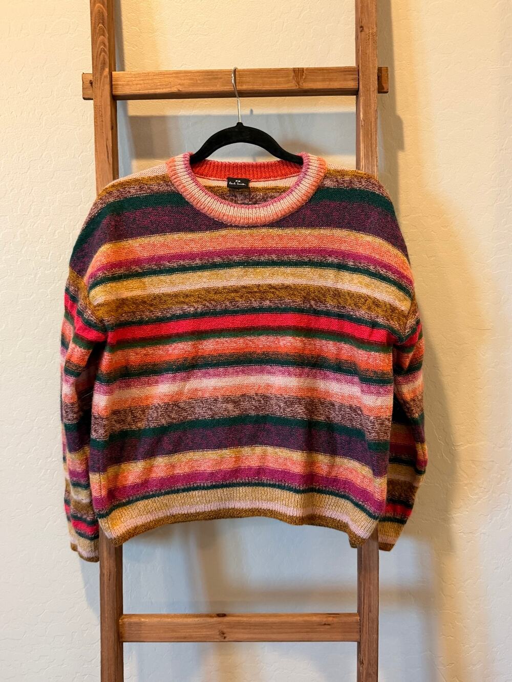 Paul Smith PS Multicolor Striped Wool Mohair Blend Sweater Medium